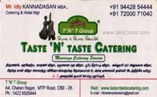TASTE& TASTE CATERING in Coimbatore listed in Catering